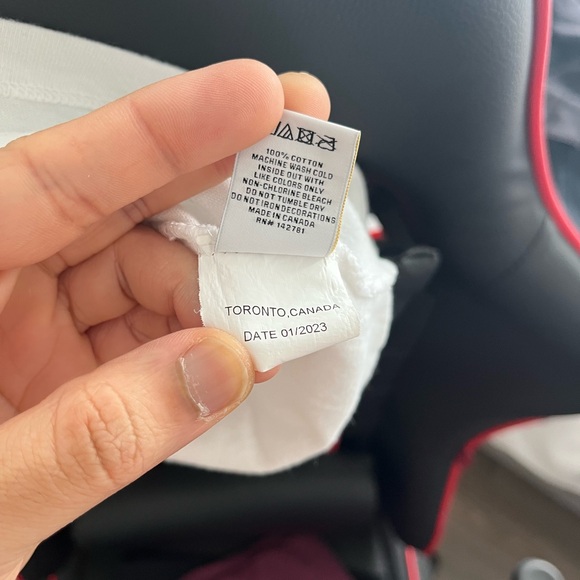 Aime Leon Dore White Tee with Blue Graphic - Picture 3 of 5